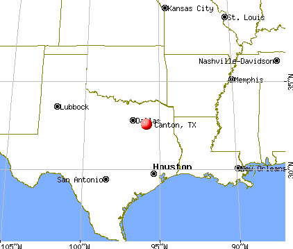 Canton, Texas map