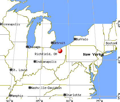 Richfield, Ohio map