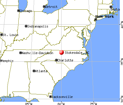 Stokesdale, North Carolina map