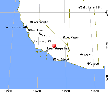 Lenwood, California map