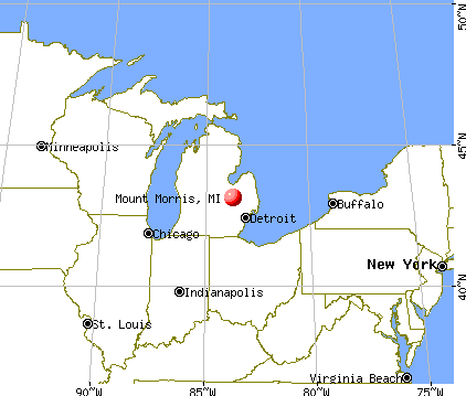Mount Morris, Michigan map