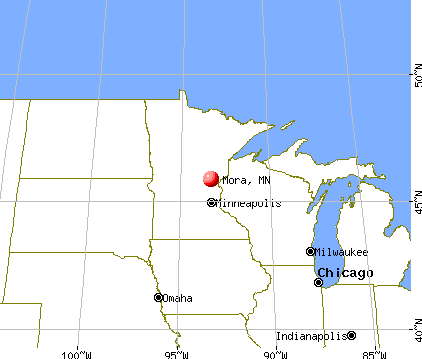 Mora, Minnesota map
