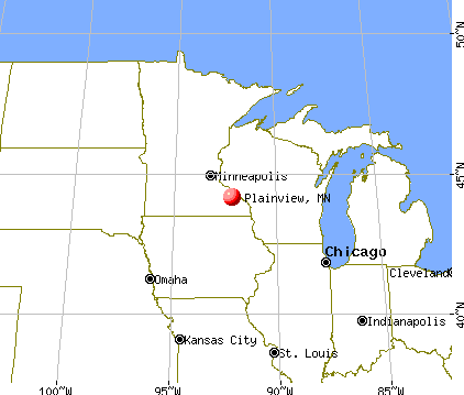 Plainview, Minnesota map