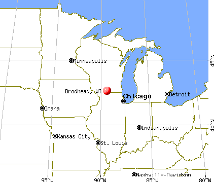 Brodhead, Wisconsin map