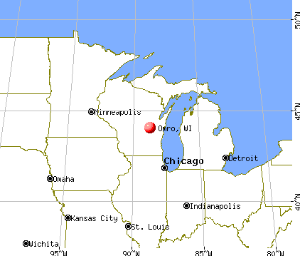 Omro, Wisconsin map