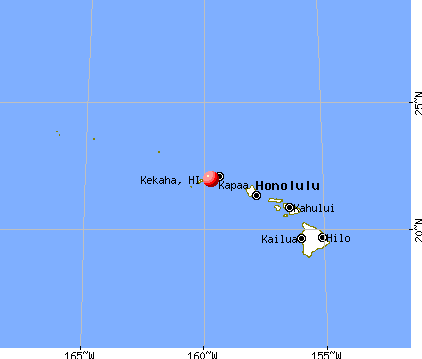 Kekaha, Hawaii map