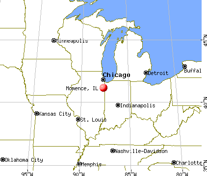 Momence, Illinois map