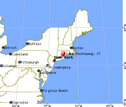 Lake Pocotopaug, Connecticut map