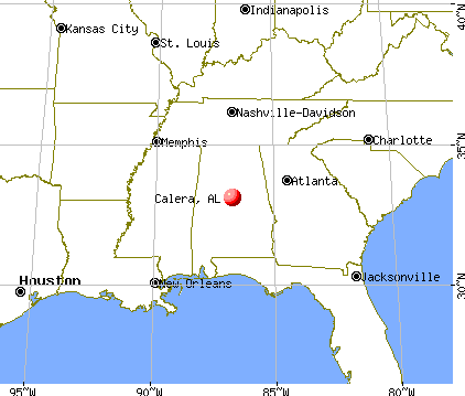 Calera, Alabama map