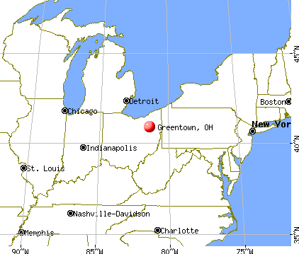 Greentown, Ohio map