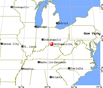 Withamsville, Ohio map