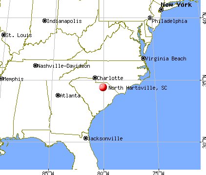 North Hartsville, South Carolina map