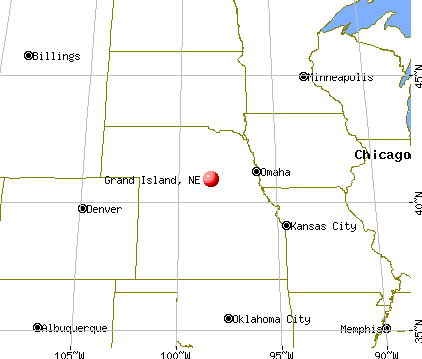Grand Island, Nebraska map