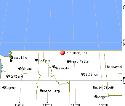 Cut Bank, Montana map