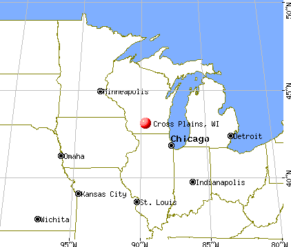 Cross Plains, Wisconsin map