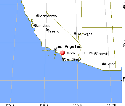 Sedco Hills, California map