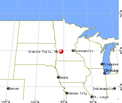 Granite Falls, Minnesota map