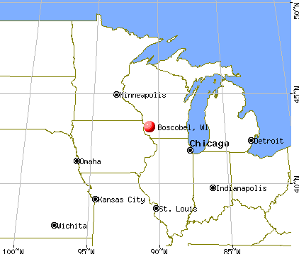 Boscobel, Wisconsin map