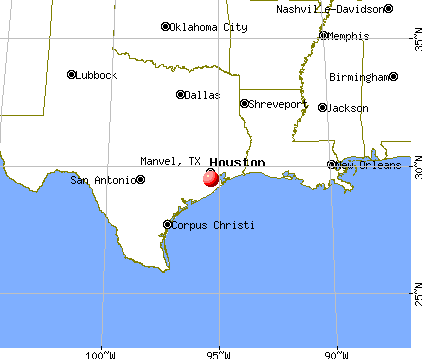 Manvel, Texas map