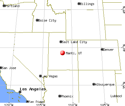 Manti, Utah map
