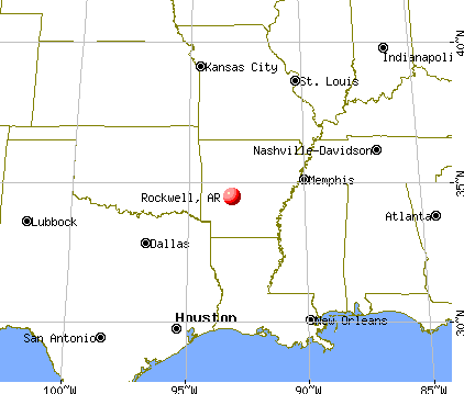 Rockwell, Arkansas map