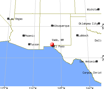 Vado, New Mexico map