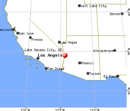 Lake Havasu City, Arizona map