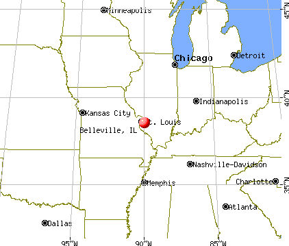 Belleville, Illinois map