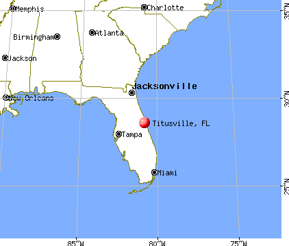 Titusville, Florida map