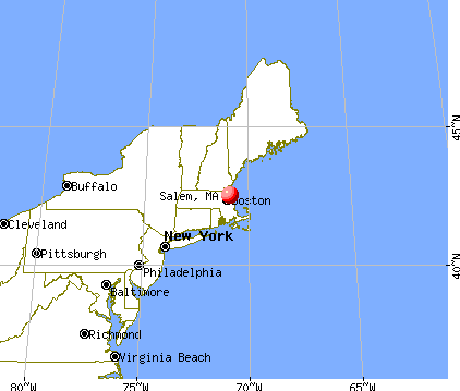 Salem, Massachusetts map