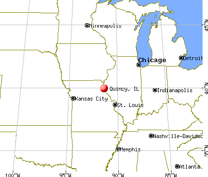Quincy, Illinois map
