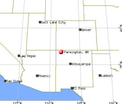 Farmington, New Mexico map