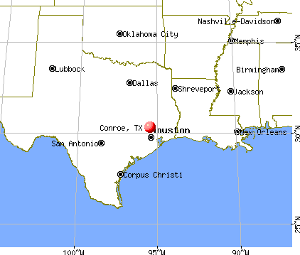 Conroe, Texas map