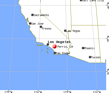 Perris, California map