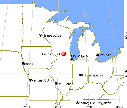 Beloit, Wisconsin map