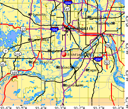 Richfield, MN map
