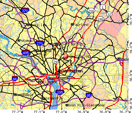 Chillum, MD map