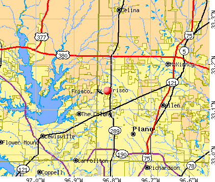 Frisco, TX map