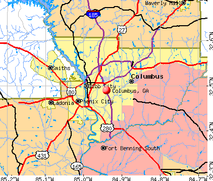 Columbus, GA map