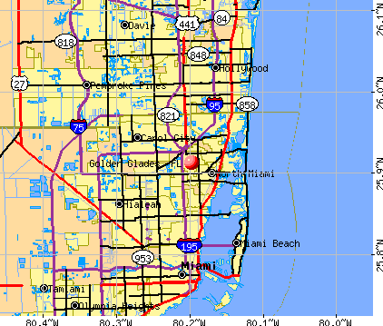 Golden Glades, FL map
