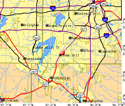 Cedar Hill, TX map