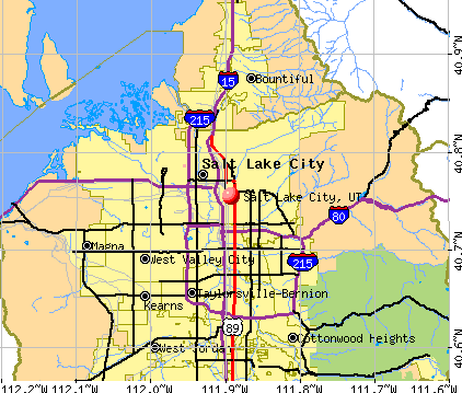 Salt Lake City, UT map
