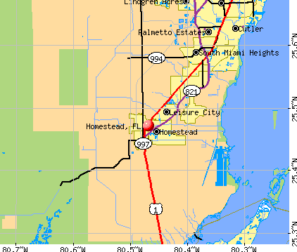 Homestead, FL map