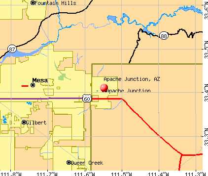 Apache Junction, AZ map