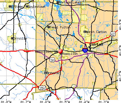 Massillon, OH map
