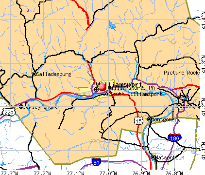 Williamsport, PA map