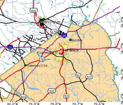 Florence, SC map