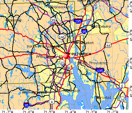 Providence, RI map