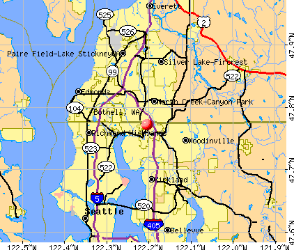 Bothell, WA map