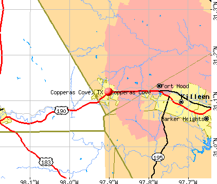 Copperas Cove, TX map